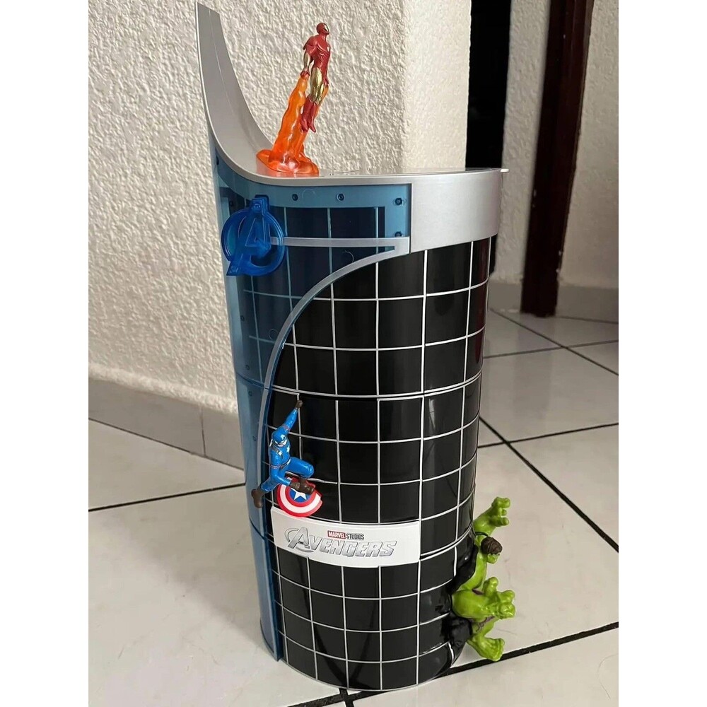 CINEMEX Avengers Marvel Tower Popcorn Bucket Huge Htf Lights Up Mexico Exclusive